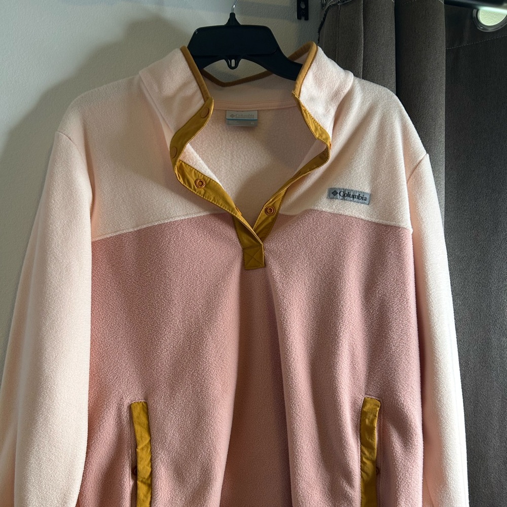 Columbia Two-Tone Pink and Gold Utility Jacket